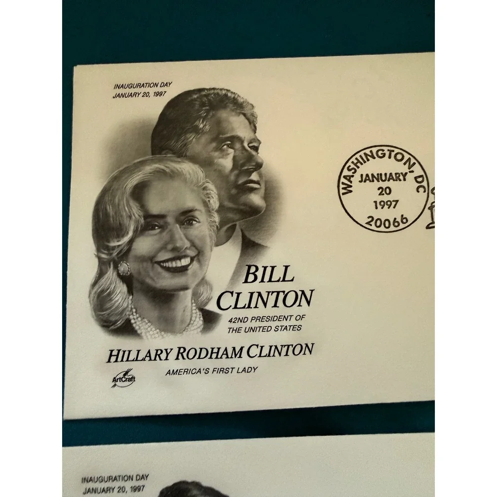 1997 USPS 53rd Presidential Inauguration Bill Clinton Al Gore Envelope Set